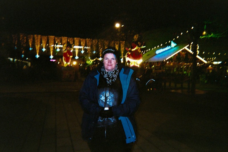 Diana bei den vorweihnachtlichen Pasingarkaden